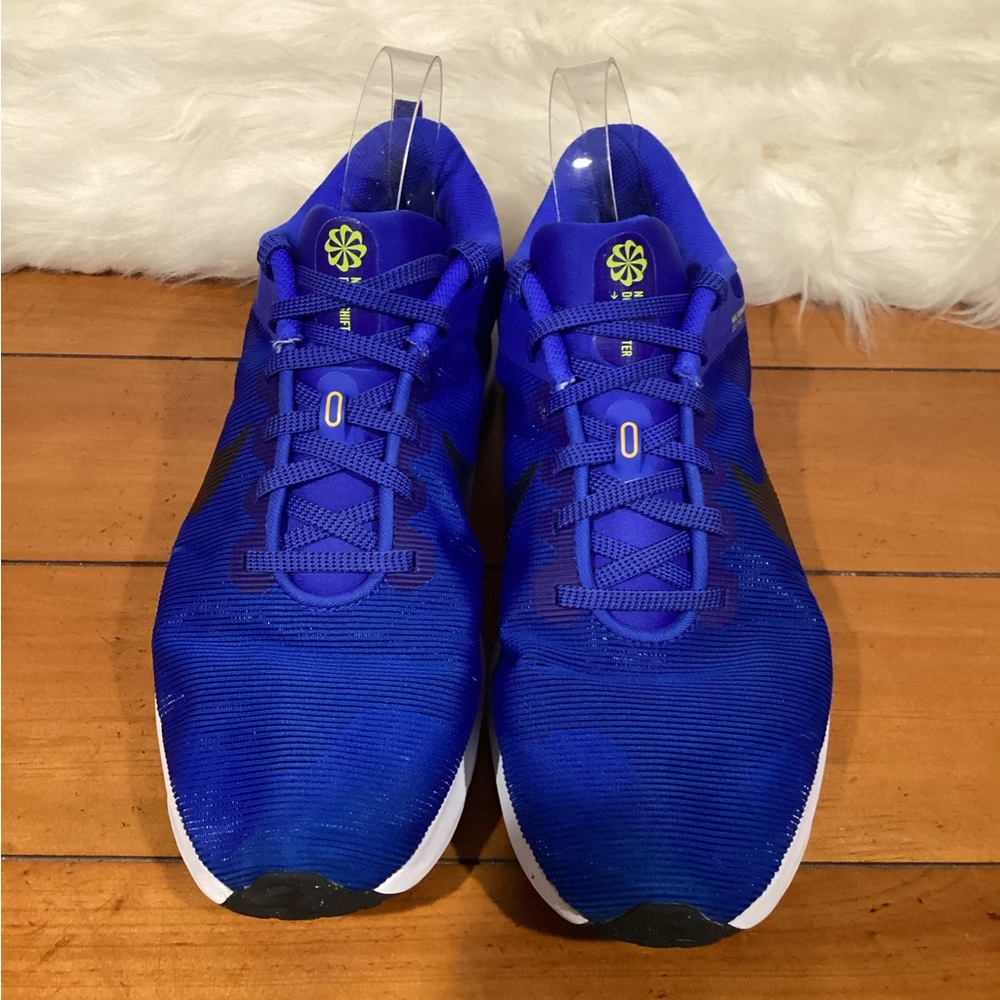 Nike Downshifter 12 Mens Running Shoe Blue Yellow DD9293-400 Size 9 - Picture 4 of 14